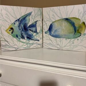 Colorful Fish Canvas Art Set